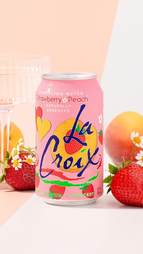 LaCroix Sparkling Water. Strawberry Peach. 12 Fl Oz (pack of 12) - Image 5