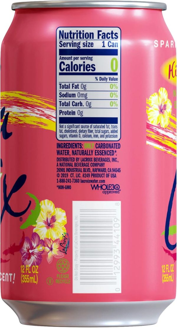 LaCroix Sparkling Water. Hi-Biscus!. 12 Fl Oz (pack of 12) - Image 2