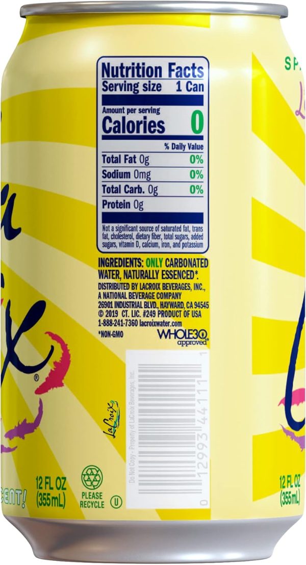 LaCroix Sparkling Water. LimonCello. 12 Fl Oz (pack of 12) - Image 2