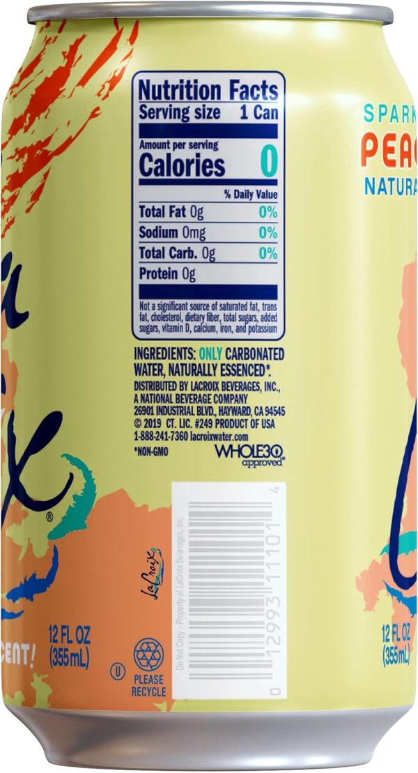 LaCroix Sparkling Water. Peach-Pear. 12 Fl Oz (pack of 12) - Image 2