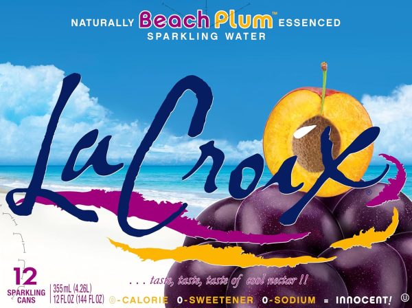 LaCroix Sparkling Water. Beach Plum. 12 Fl Oz (pack of 12) - Image 3