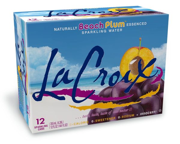 LaCroix Sparkling Water. Beach Plum. 12 Fl Oz (pack of 12)