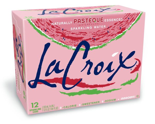 LaCroix Sparkling Water. Pasteque (Watermelon). 12 Fl Oz (pack of 12)