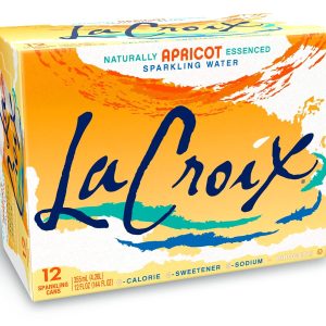 LaCroix Sparkling Water. Apricot. 12 Fl Oz (pack of 12)